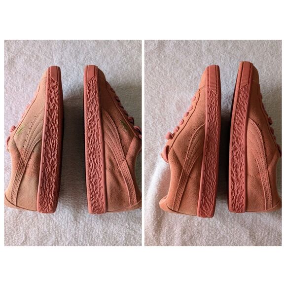 PUMA Women’s Suede Classic Mono Sneakers – Peach / Coral Pink  Sz 7 - Picture 7 of 9